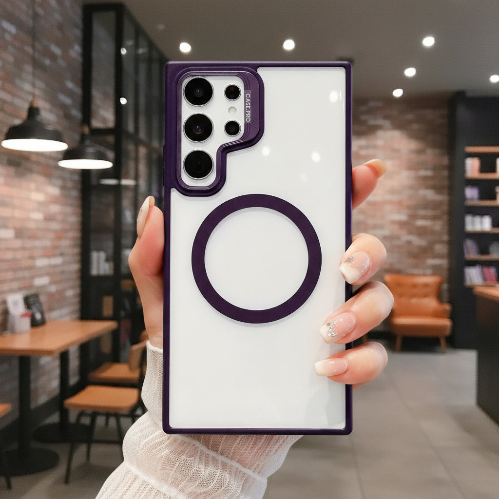 Samsung Galaxy S24/S25 Ultra 5G Magsafe Metal Camera Protector Stand Case