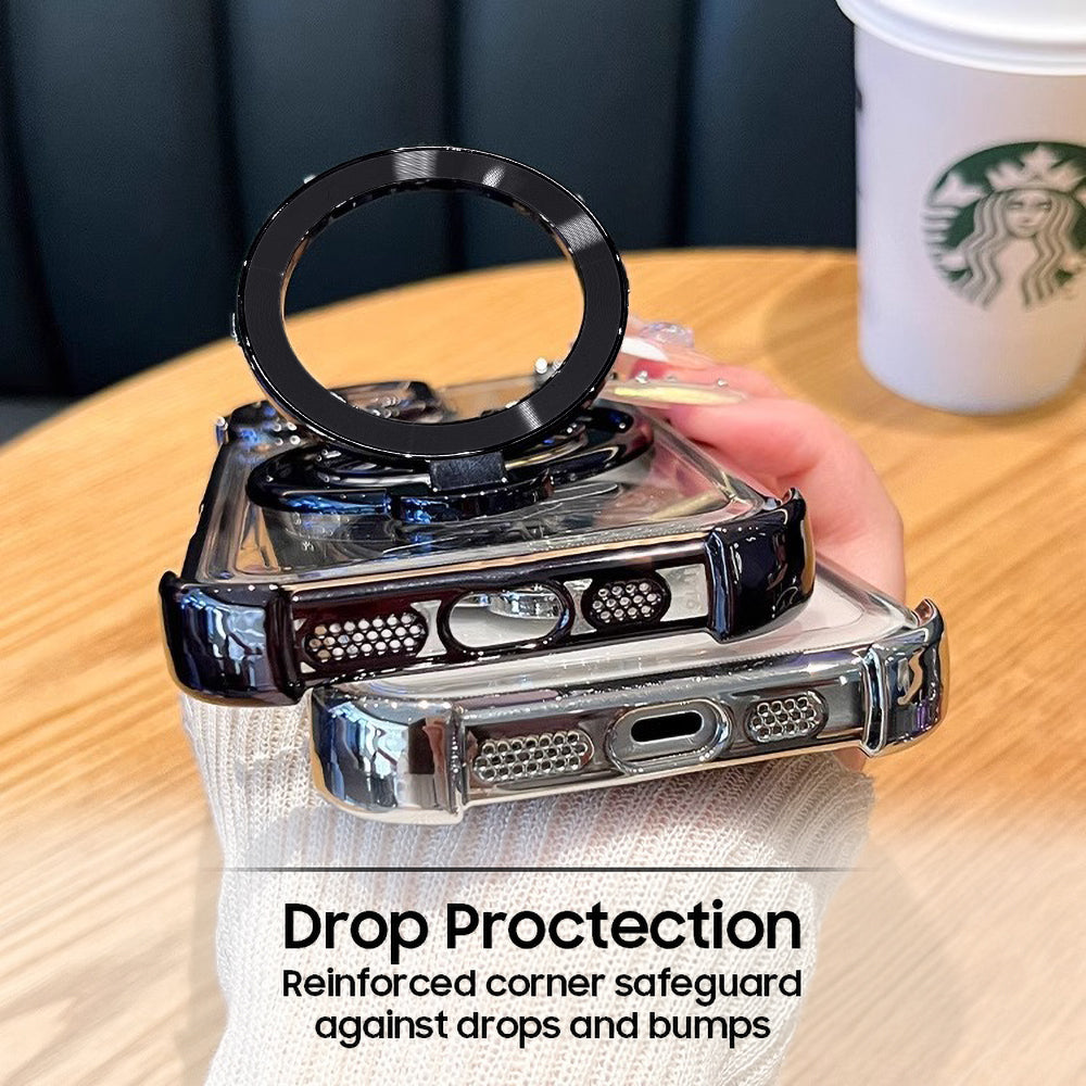 Vivo Y200 5G Four Corner Airbags 100% Original Astro Money Magnet Rotating Dollar Case