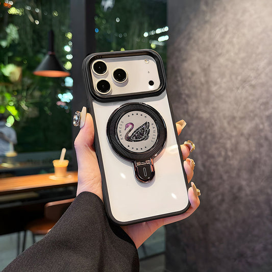 iPhone 17 Pro & 17 Pro Max Luxury Duck Ring Stand Shockproof Magnetic MagsafeĀ Case