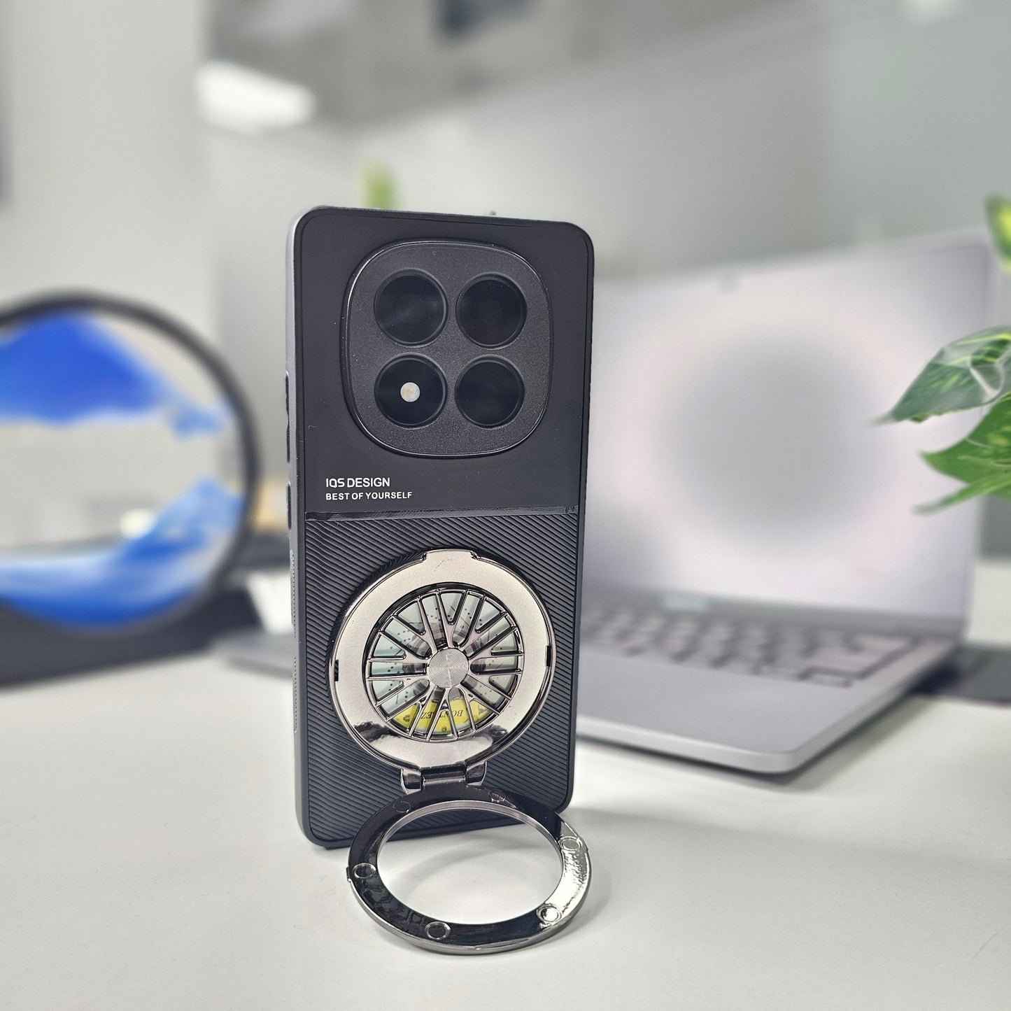 Redmi Note 14 Pro+ 5G Best Selling Stress Buster Wheel Hybrid Scratch Resistant Back Case