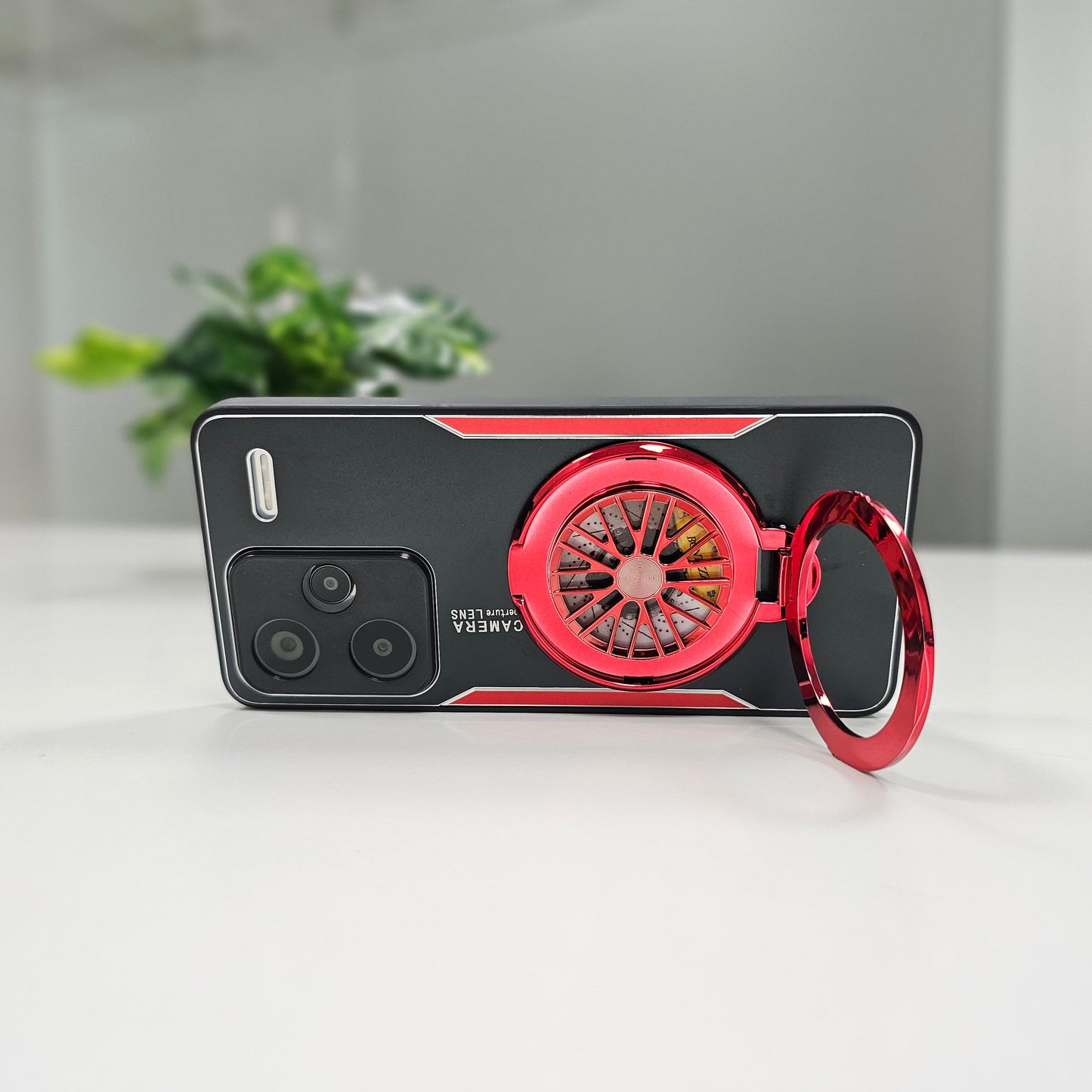 Redmi Note 13 Pro+ 5G Best Selling Stress Buster Wheel Aluminium Metal Scratch Resistant Back Case