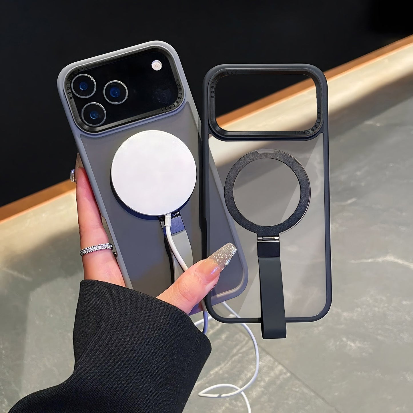 Ring stand minimalist style case for iPhone 17 Pro and Pro Max