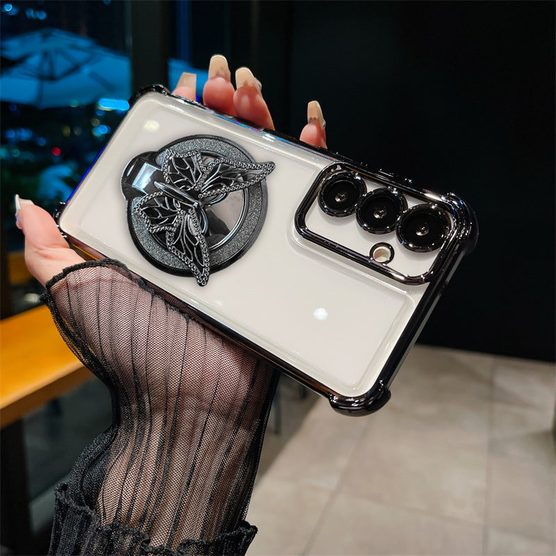 Samsung Galaxy A56 5G Premium Butterfly Stand Airbags Case