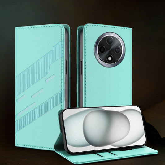 Vintage-style PU leather case for Oppo F27 Pro+ 5G